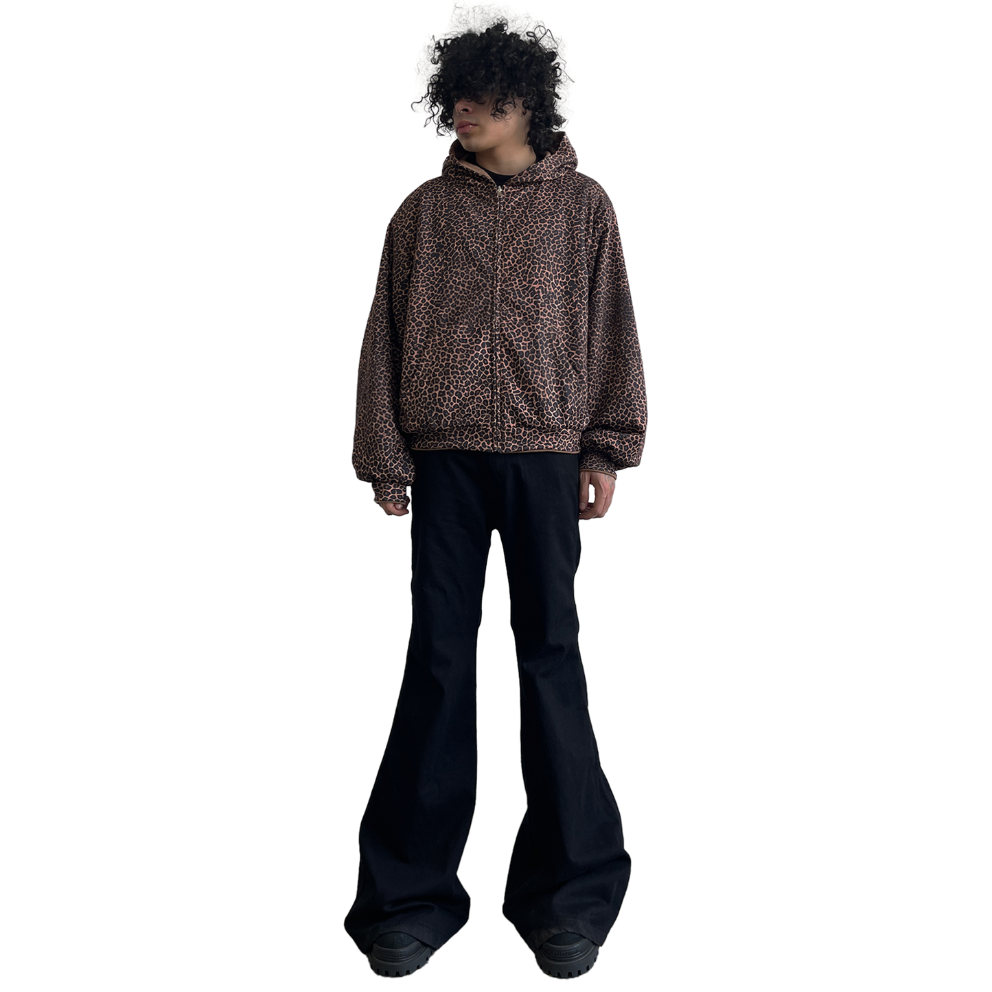 HEAVYWEIGHT ZIP-UP, CHEETAH