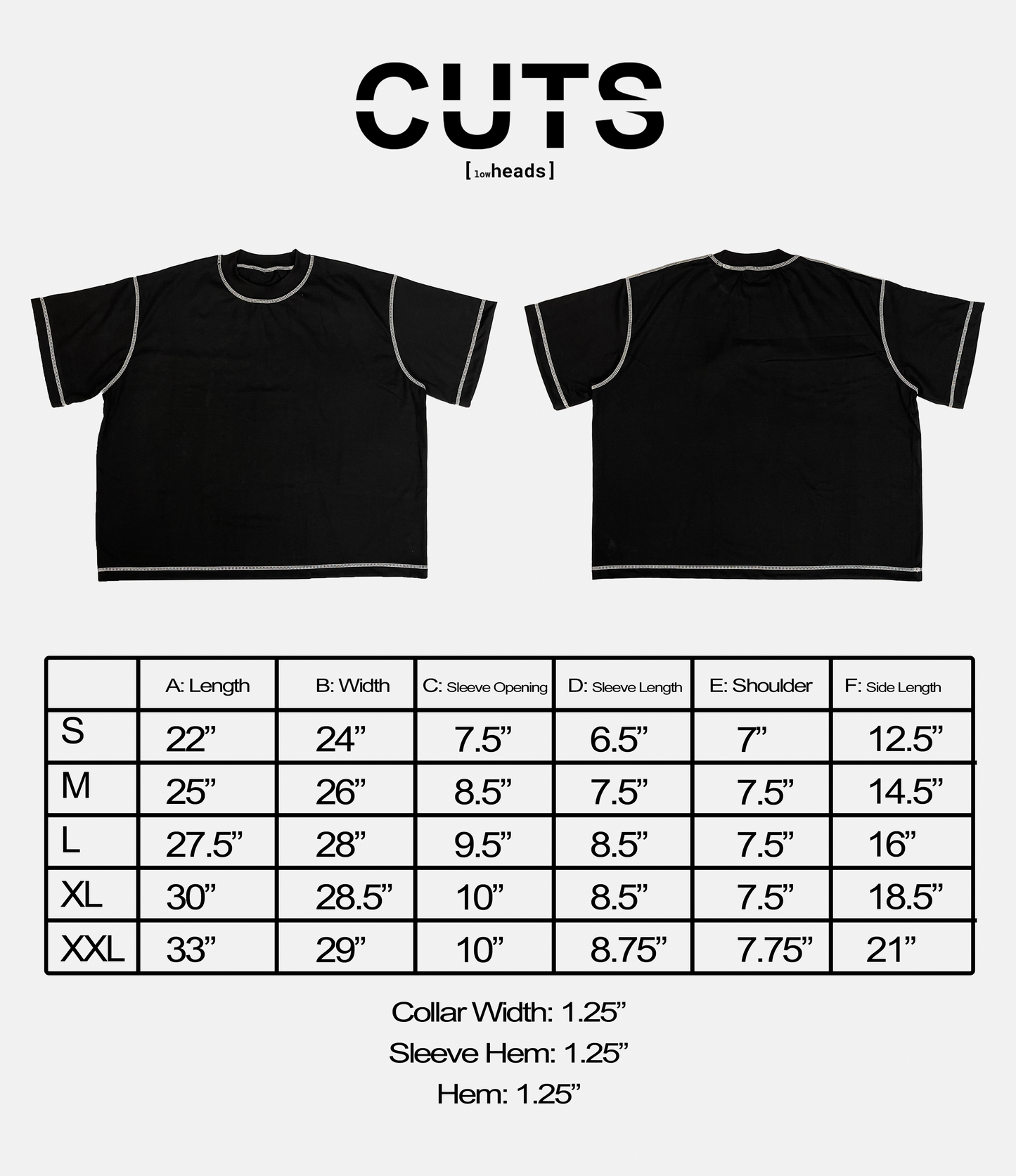 BOX TEE, WASHED BLACK