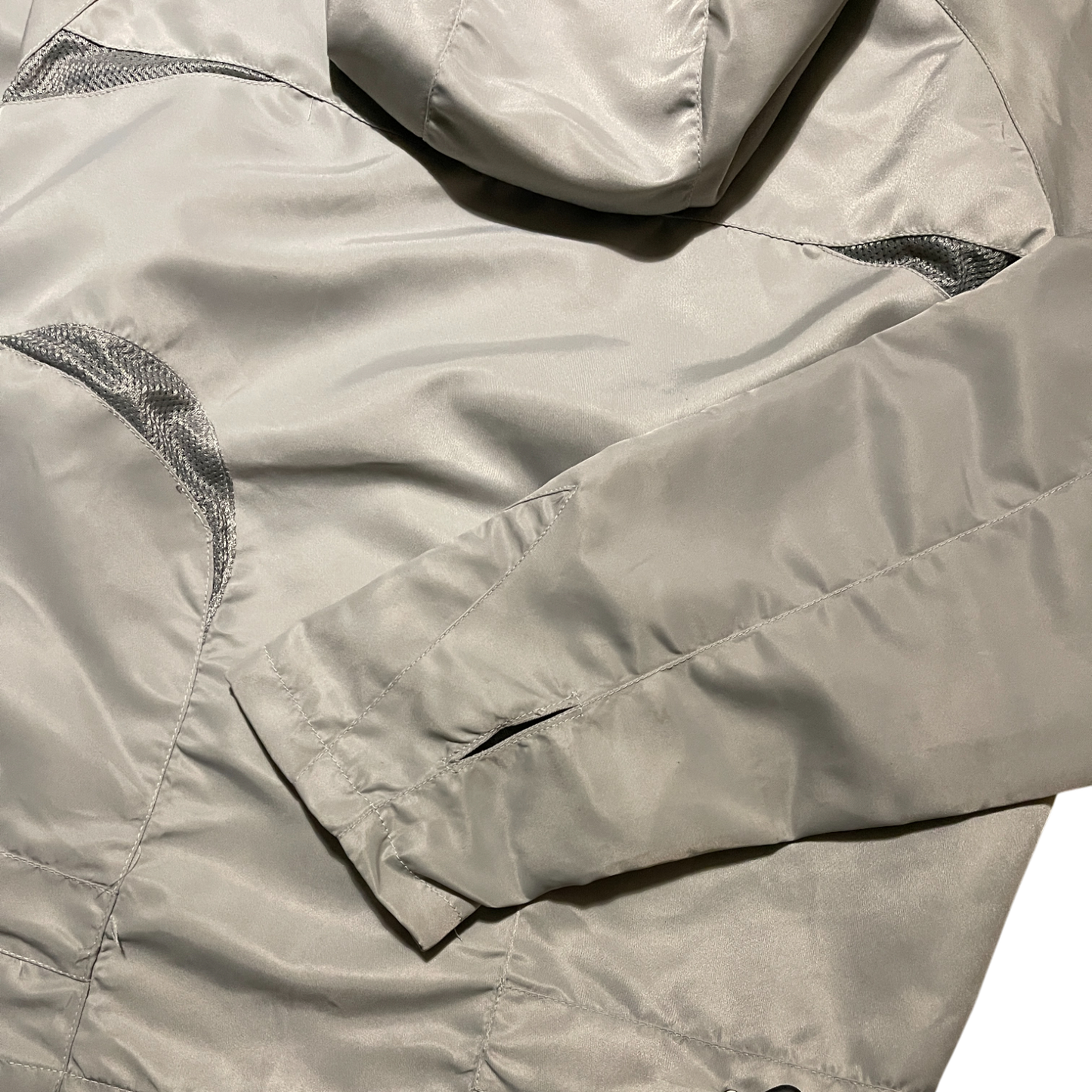 WOMEN'S CROPPED SHELL JACKET, SILVER