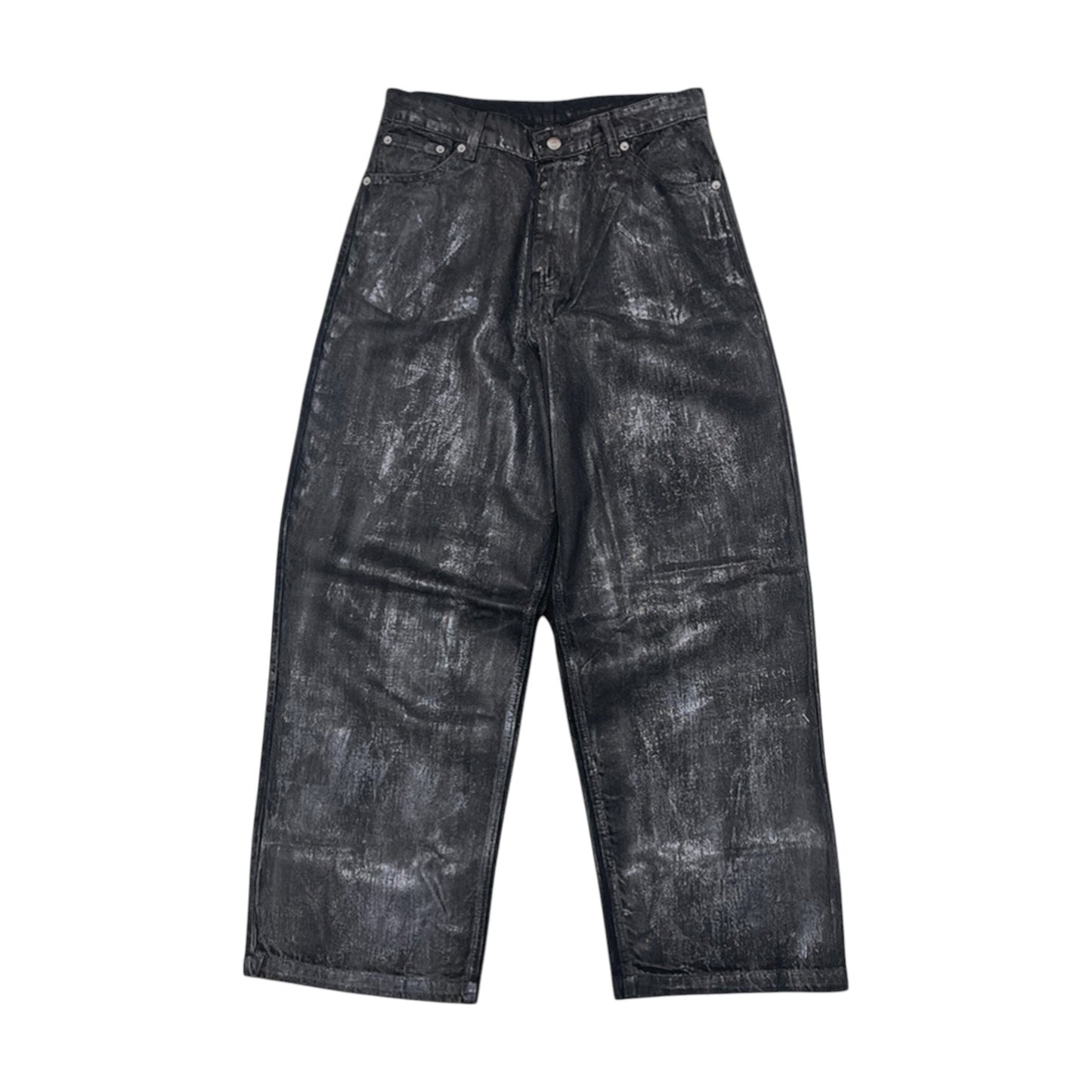 WIDE LEG DENIM, HAND-WAXED