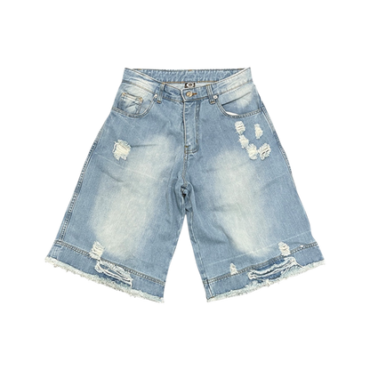 EXTENDED DENIM JORTS