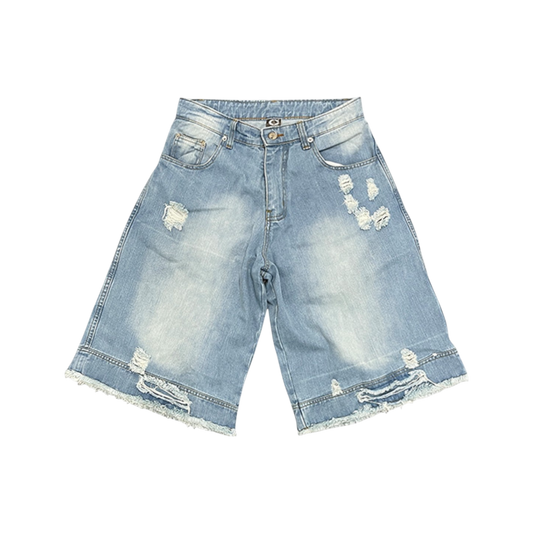 EXTENDED DENIM JORTS