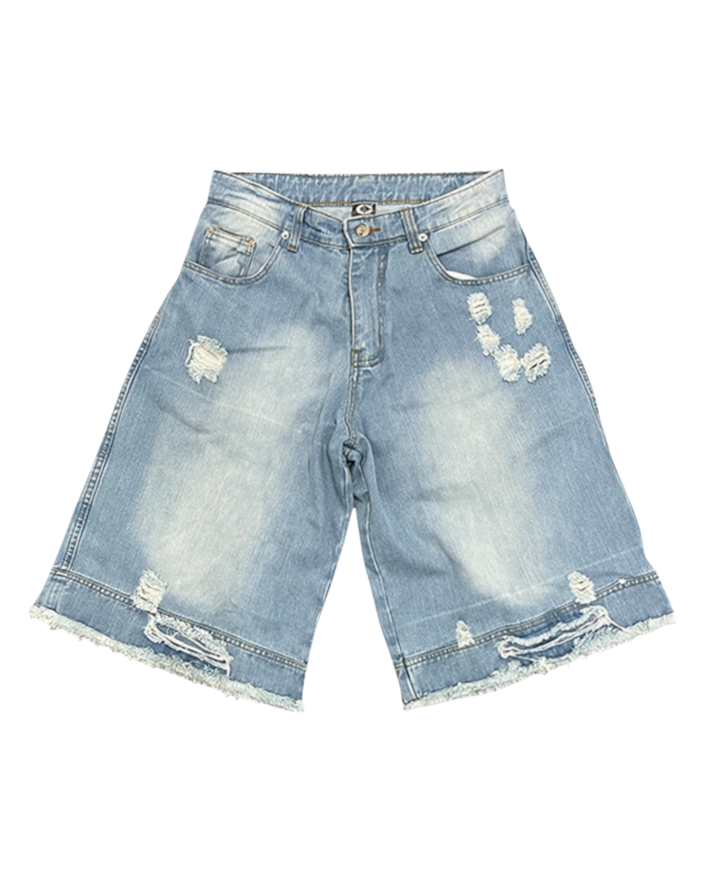 EXTENDED DENIM JORTS
