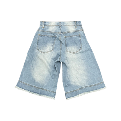 EXTENDED DENIM JORTS