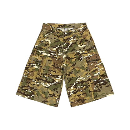 EXTENDED CAMO SHORTS