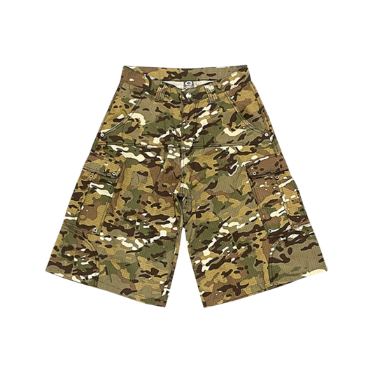 EXTENDED CAMO SHORTS