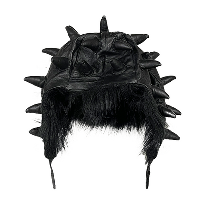 SPIKED LEATHER HAT