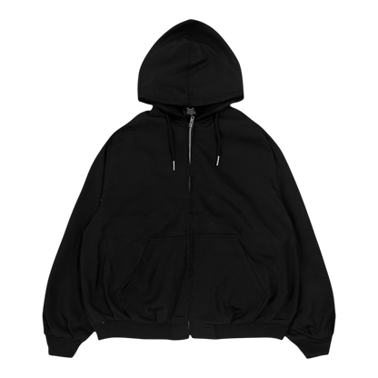 HOODED BOMBER, BLACK
