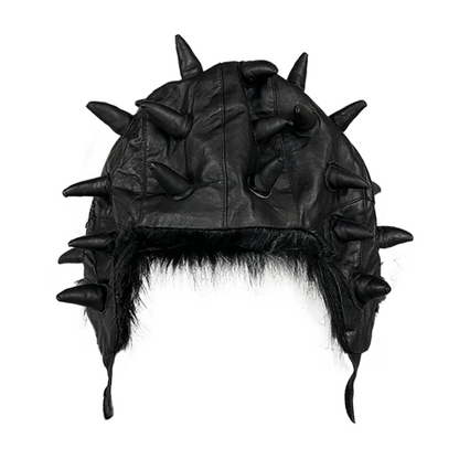SPIKED LEATHER HAT