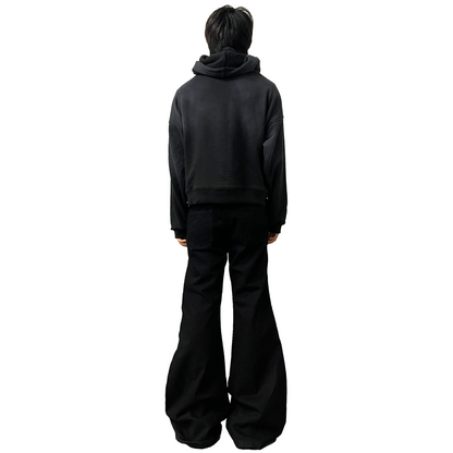 FLARED DENIM, MIDNIGHT BLACK