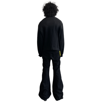 CREWNECK, FADED BLACK