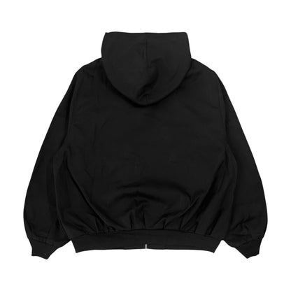 HOODED BOMBER, BLACK