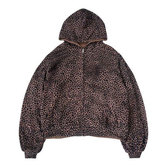 HEAVYWEIGHT ZIP-UP, CHEETAH