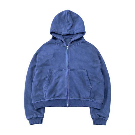 HEAVYWEIGHT ZIP-UP HOODIE, BLUE