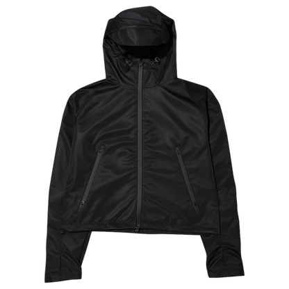 MEN'S CROPPED SHELL JACKET, BLACK