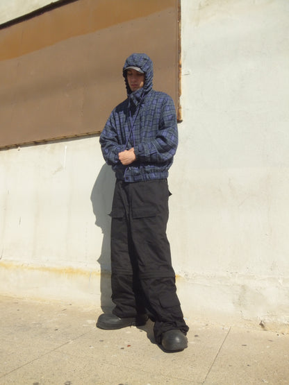 CONVERTIBLE CARGO PANTS, BLACK