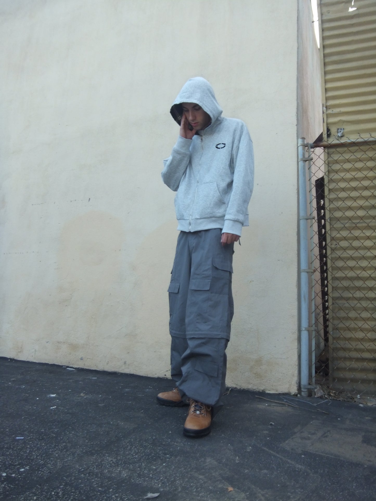 CONVERTIBLE CARGO PANTS, CHARCOAL