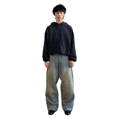 BAGGY DENIM, MUD WASH