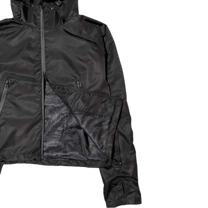 MEN'S CROPPED SHELL JACKET, BLACK