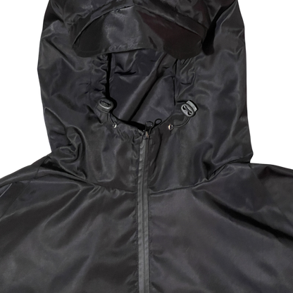 MEN'S CROPPED SHELL JACKET, BLACK