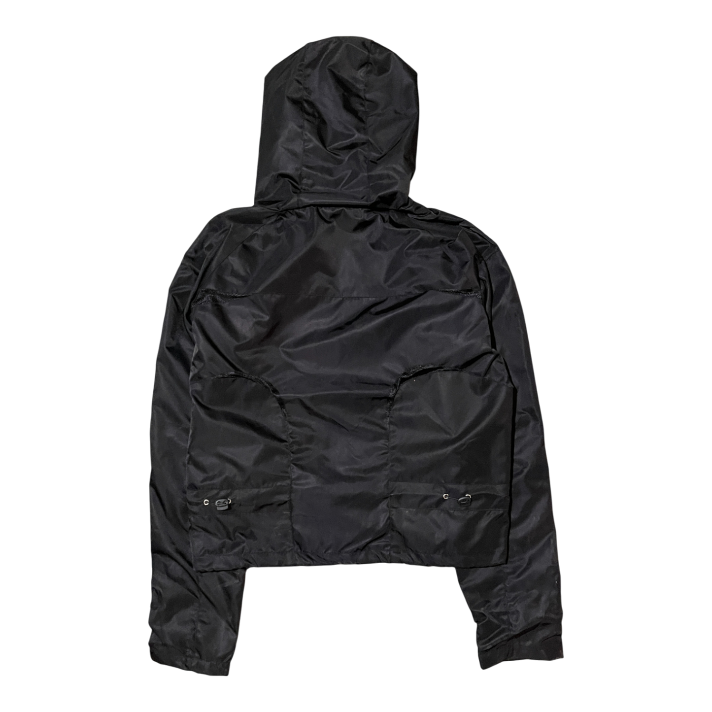 MEN'S CROPPED SHELL JACKET, BLACK