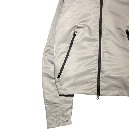 MEN'S CROPPED SHELL JACKET, SILVER