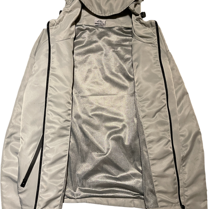 MEN'S CROPPED SHELL JACKET, SILVER