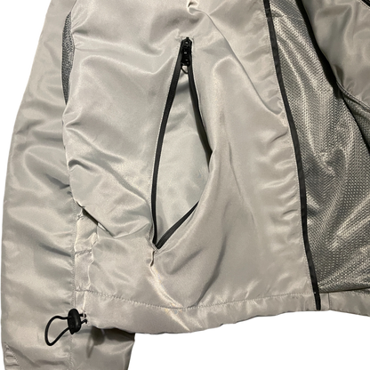 MEN'S CROPPED SHELL JACKET, SILVER