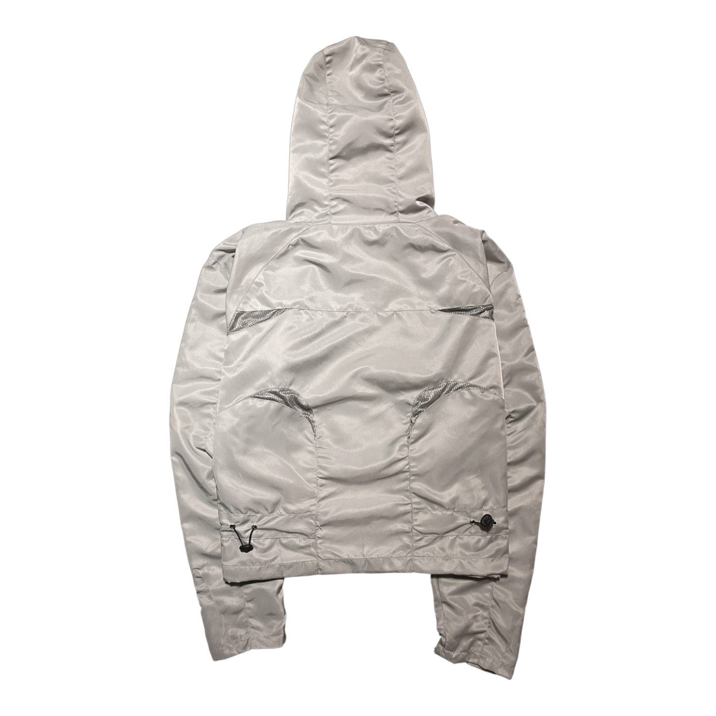 WOMEN'S CROPPED SHELL JACKET, SILVER