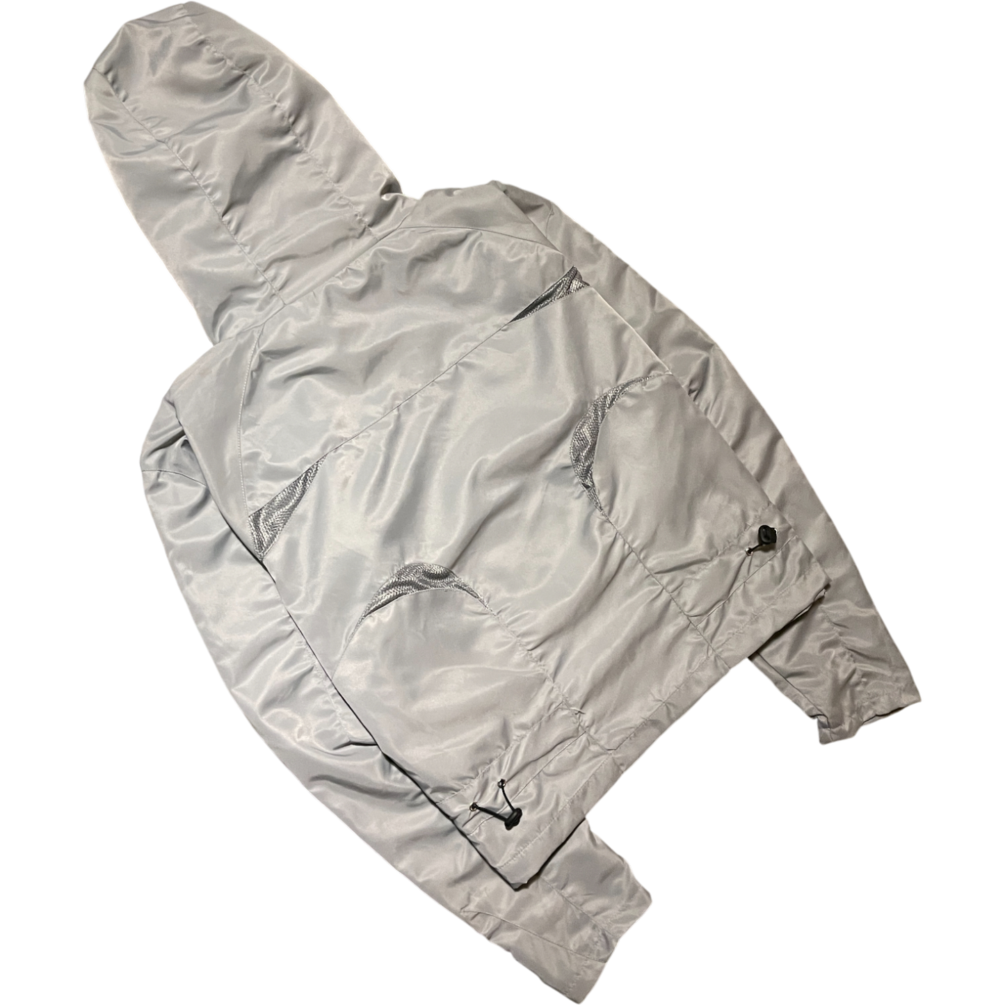 WOMEN'S CROPPED SHELL JACKET, SILVER