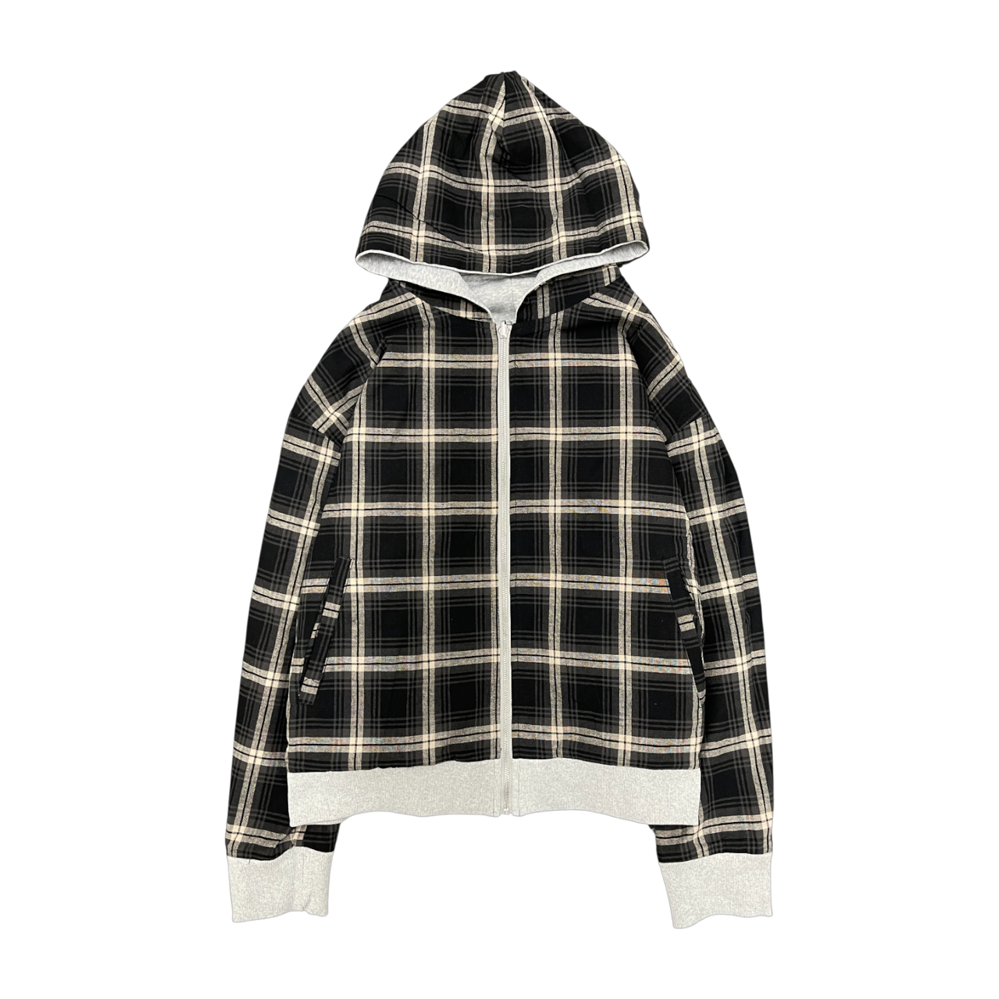 PLAID REVERSIBLE ZIP-UP