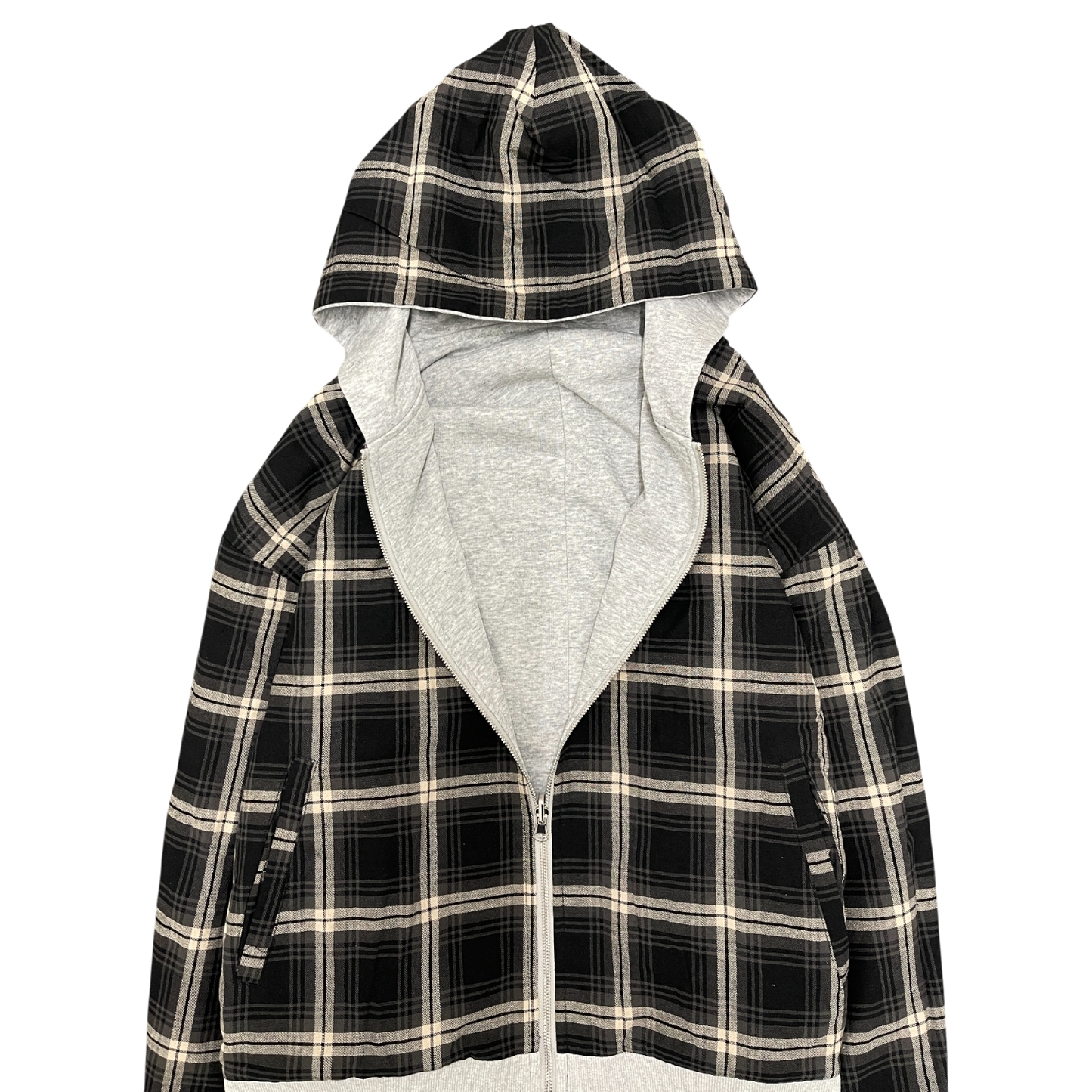 PLAID REVERSIBLE ZIP-UP