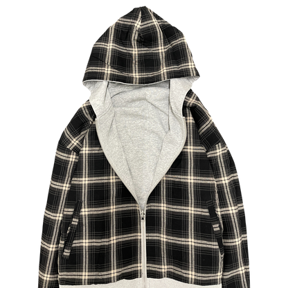 PLAID REVERSIBLE ZIP-UP