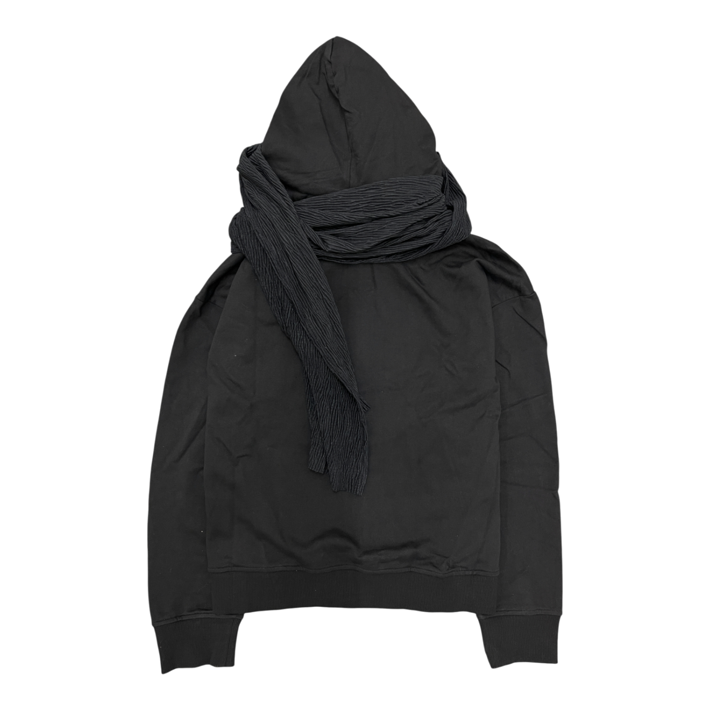 MUSLIN SCARF HOODIE