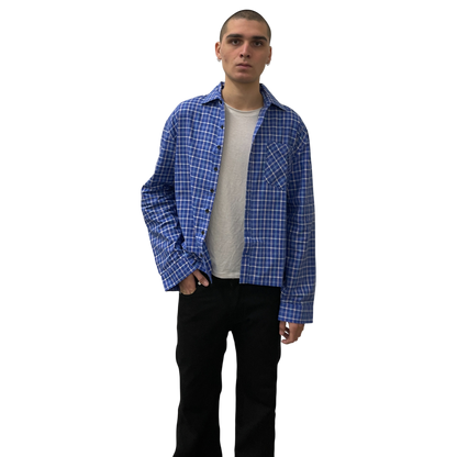 FLANNEL, BLUE