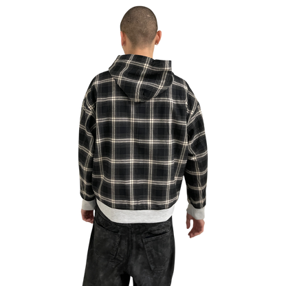 PLAID REVERSIBLE ZIP-UP