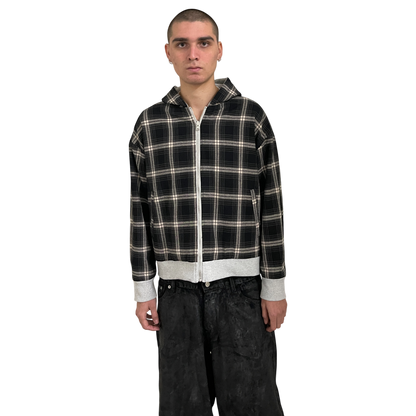 PLAID REVERSIBLE ZIP-UP