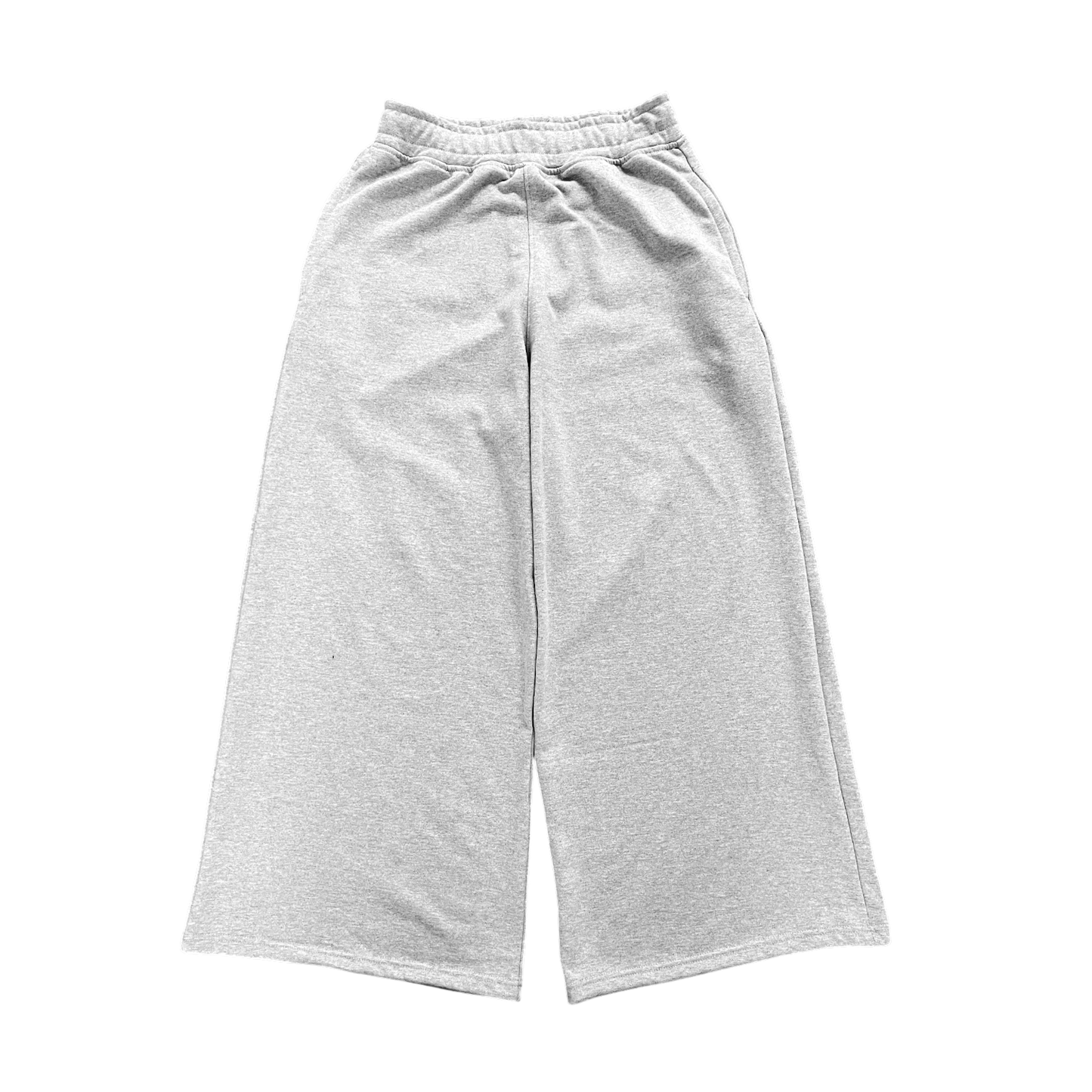 WIDE LEG SWEATS, HEATHER GREY