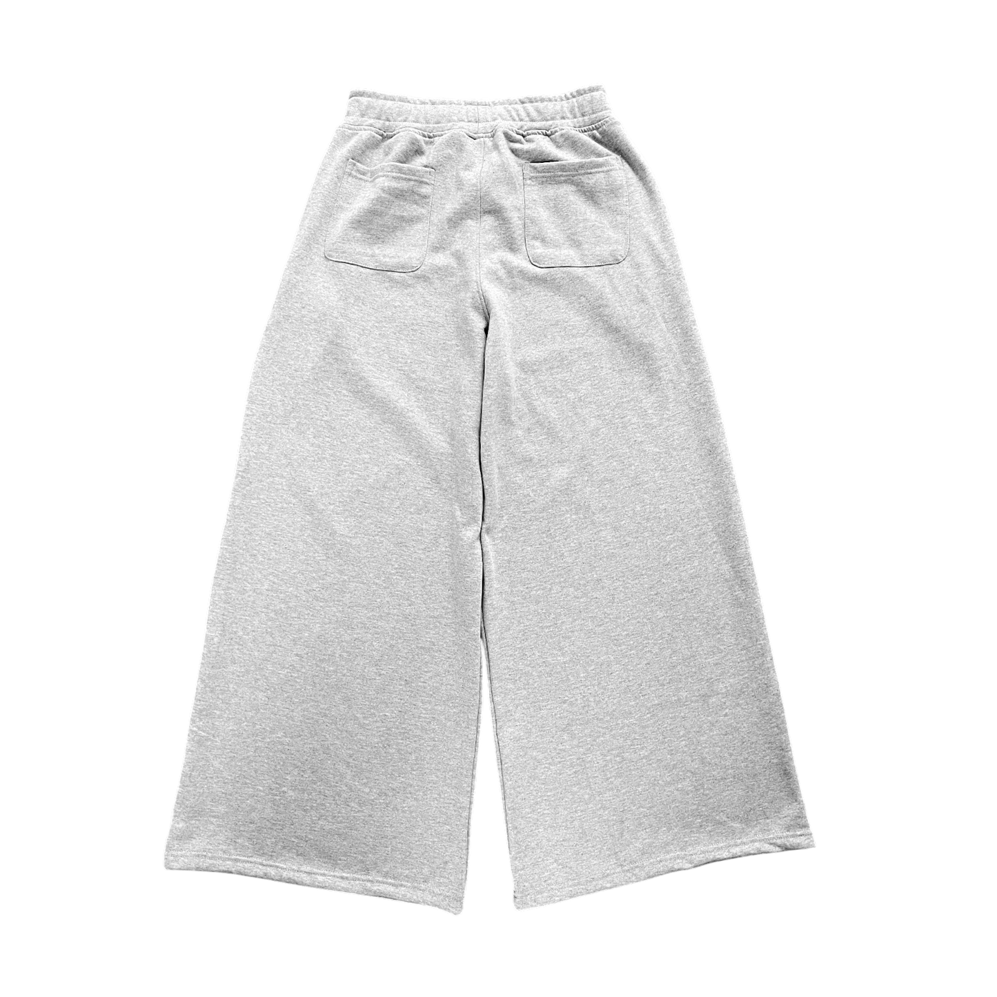 WIDE LEG SWEATS, HEATHER GREY