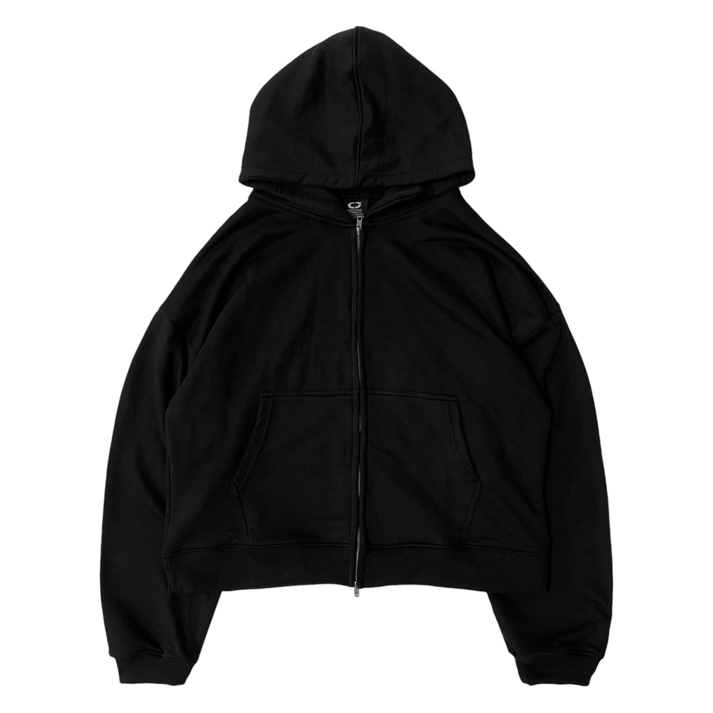 ZIP HOODIE V2, JET BLACK