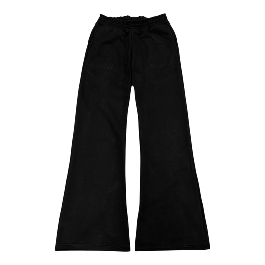 FLARED SWEATPANTS, JET BLACK
