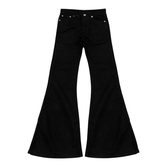 FLARED DENIM, MIDNIGHT BLACK