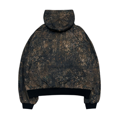 HOODED BOMBER, CAMO