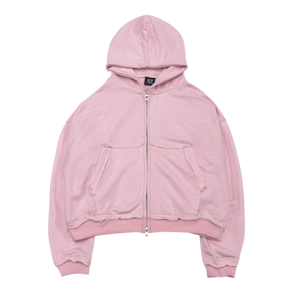 ZIP-UP HOODIE, PINK