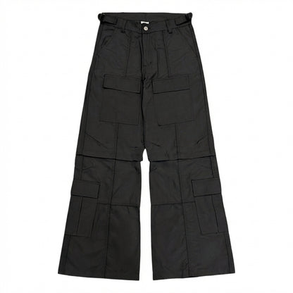 CONVERTIBLE CARGO PANTS, BLACK