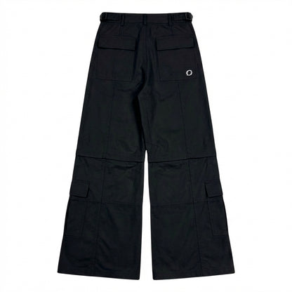 CONVERTIBLE CARGO PANTS, BLACK