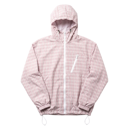 PLAID WINDBREAKER, PINK