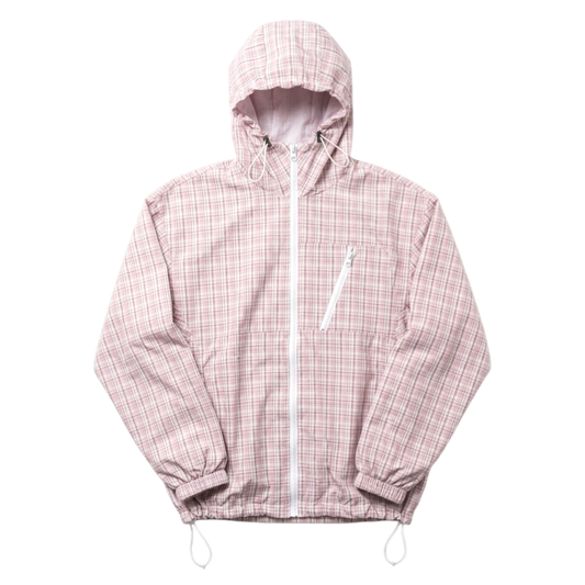 PLAID WINDBREAKER, PINK