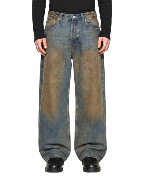 BAGGY DENIM, MUD WASH – Cuts by Lowheads BAGGY DENIM, MUD WASH – Cuts by Lowheads